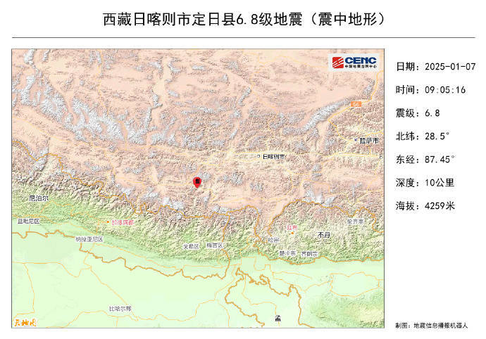 皇冠平台代理_西藏突发6.8级地震皇冠平台代理,已有人员遇难 救援行动已展开